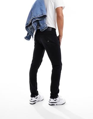 Tommy Jeans Austin Slim Taper Jeans In Washed Black