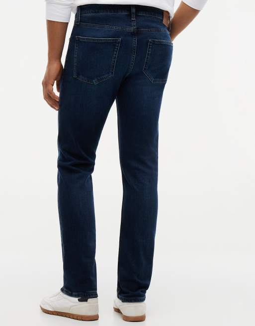 Tommy Jeans Austin slim tapered flag embroidery jeans in denim blue black, 6 of 7