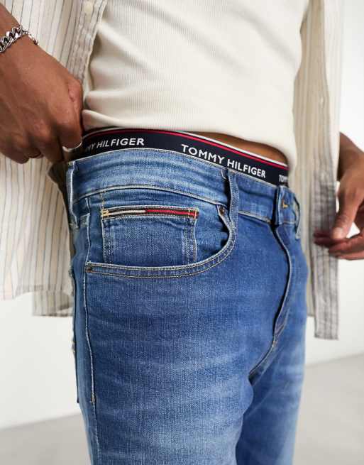 Tommy hilfiger shop slim tapered jeans