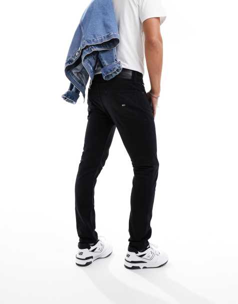 ASOS DESIGN straight leg jeans in y2k with panel details in washed