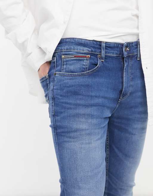 Tommy Jeans - Austin - Smalle tapered jeans i mellemvask, 3 af 4
