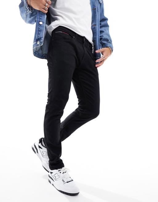 Tommy Jeans - Austin - Tapered, smalle jeans i vasket sort, 4 af 4