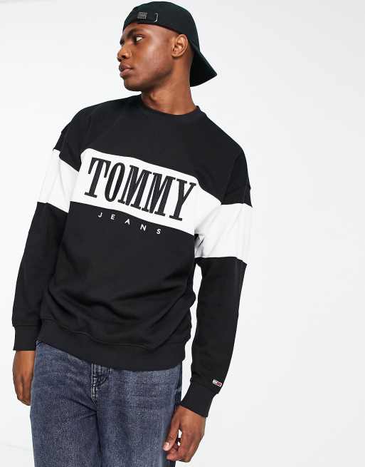 Tommy jeans outlet sweatshirt black