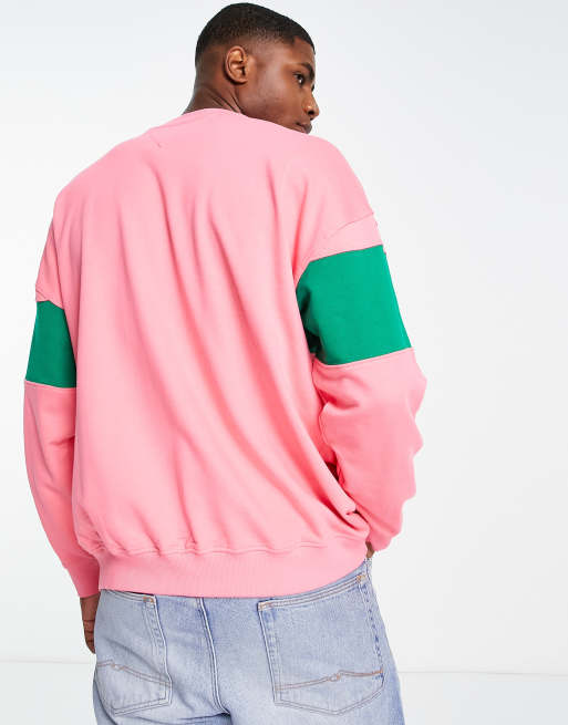 Tommy Jeans – Authentic – Różowa bluza z blokami kolorów i logo, 3 z 4