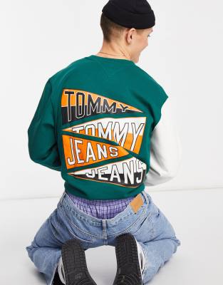 tommy jeans block sweatshirt