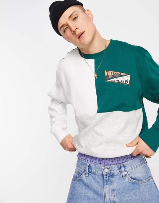 Tommy jeans block clearance sweatshirt