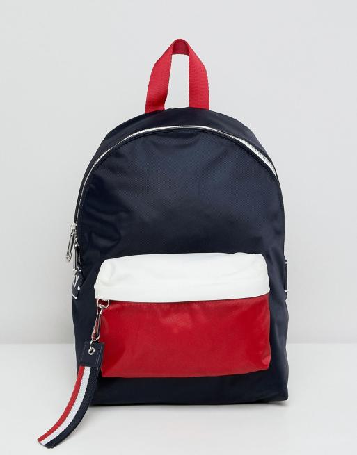 Tommy jeans backpack with logo tape on sale straps