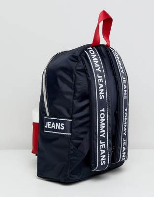 tommy jeans logo backpack