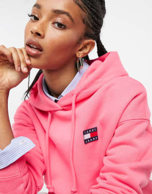 tommy jeans pink hoodie