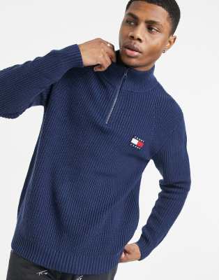 tommy jeans half zip