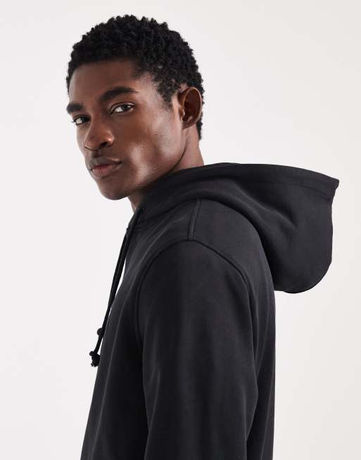 Tommy Jeans badge logo hoodie in black, 5 of 5