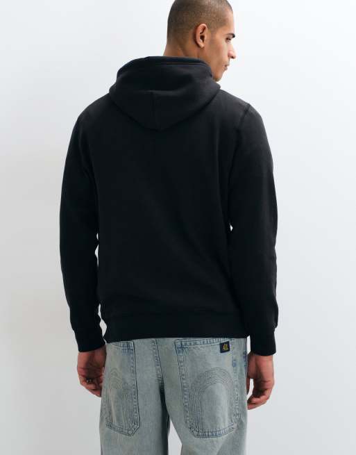 Tommy Jeans badge logo hoodie in black, 4 of 5