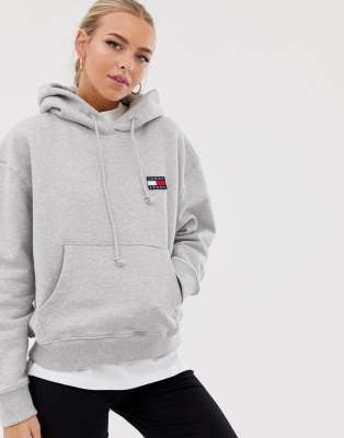 tommy jeans white hoodie women's