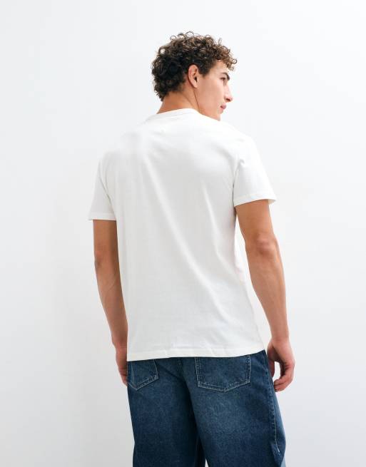 Tommy Jeans Badge-Logo Regular Fit T-Shirt in Weiß, 5 von 5