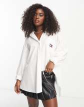 River Island oversized pearl embellished shirt in white | ASOS