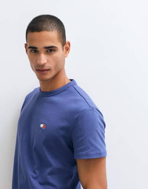 Tommy Jeans badge logo t-shirt in blue, 5 of 5