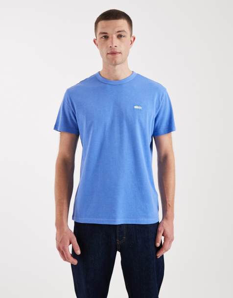 Tommy Jeans badge tonal logo t-shirt in blue - view 1