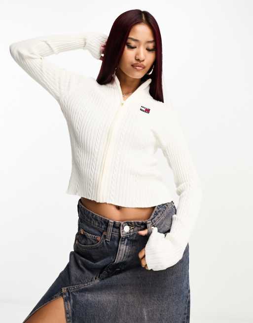 White tommy best sale jeans sweater