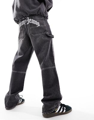 Tommy Jeans baggy denim in black