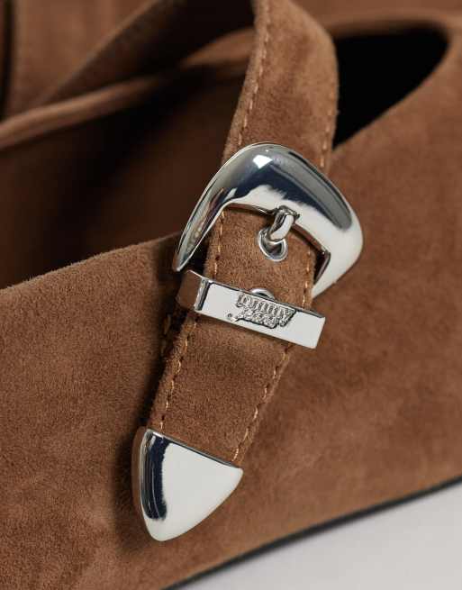 Tommy Jeans - Ballerines en daim - Marron, 4 de 4