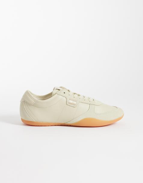 Tommy Jeans ballet  trainers in cream - view 1