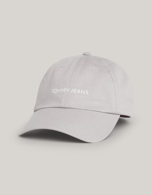 Tommy Jeans – Baseballkappe in Hellgrau