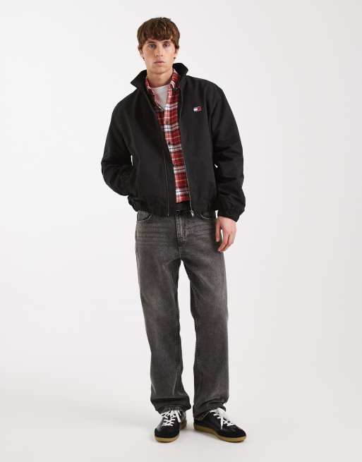Tommy Jeans – Basic-Jacke in Schwarz mit Brustlogo, 2 von 5