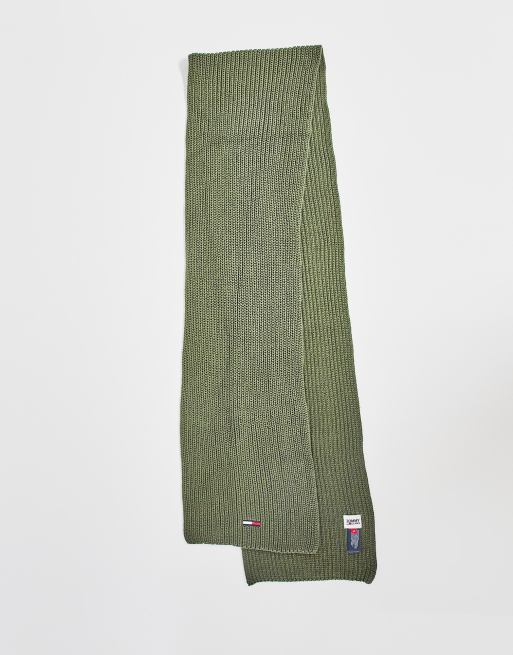 Tommy Jeans - Basic - Sciarpa a coste kaki