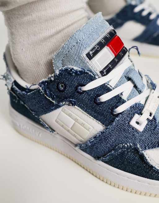 Denim trainers hot sale