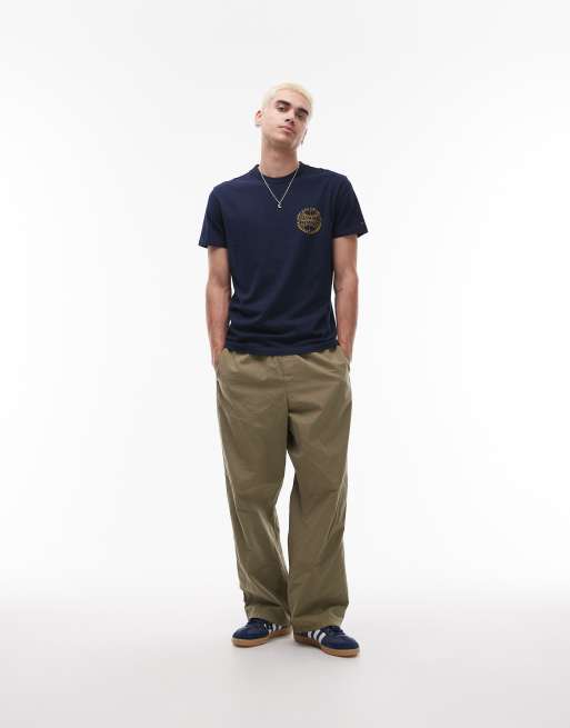 Tommy Jeans basketball chest logo t-shirt in navy, 2 of 4