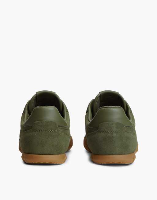 Tommy Jeans baskets basses en daim vert foncé, 4 de 7