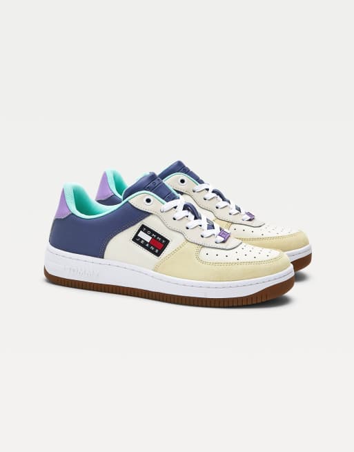 Tommy Jeans - Baskets color block style universitaire - Multicolore 