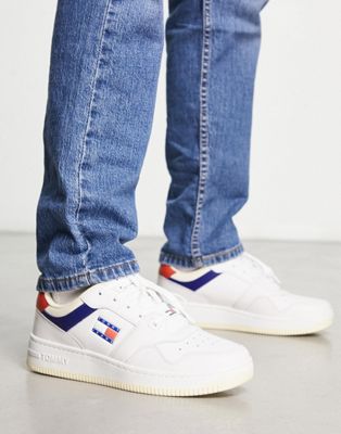 Tommy Jeans premium basket trainers in white - ASOS Price Checker