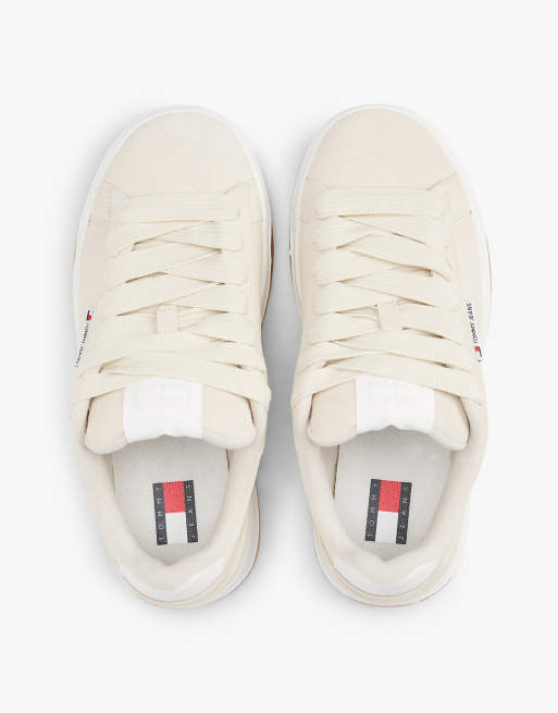 Tommy Jeans - Baskets en daim - Beige, 3 de 5