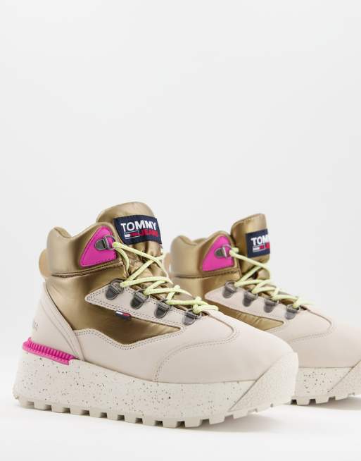 Tommy Jeans - Baskets montantes à semelle plateforme - Multicolore