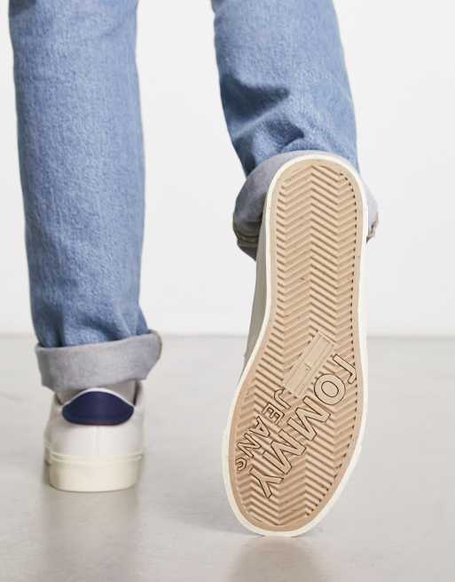 Tommy Jeans - Baskets rétro à motif drapeau - Blanc, 2 de 4