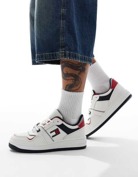 Tommy Jeans - Baskets rétro - Blanc/rouge/bleu marine - view 1