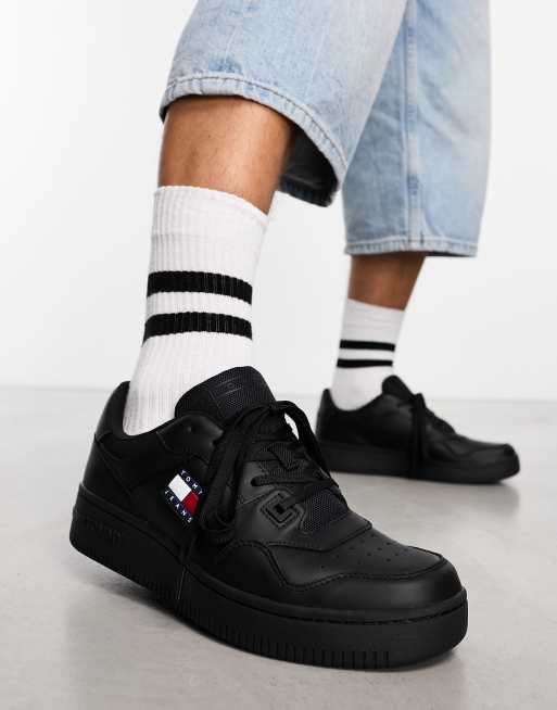 Tommy Jeans Baskets r tro style basketball Noir