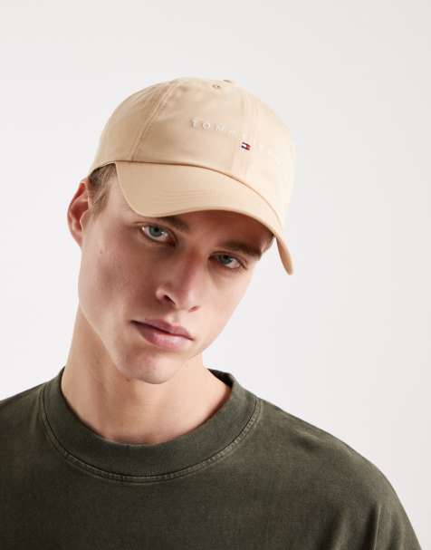 Tommy Jeans – Beige keps med linjär logga - view 1