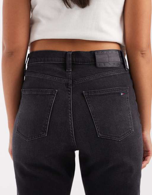 Tommy Jeans Bella high waisted flare jeans in black , 4 of 5