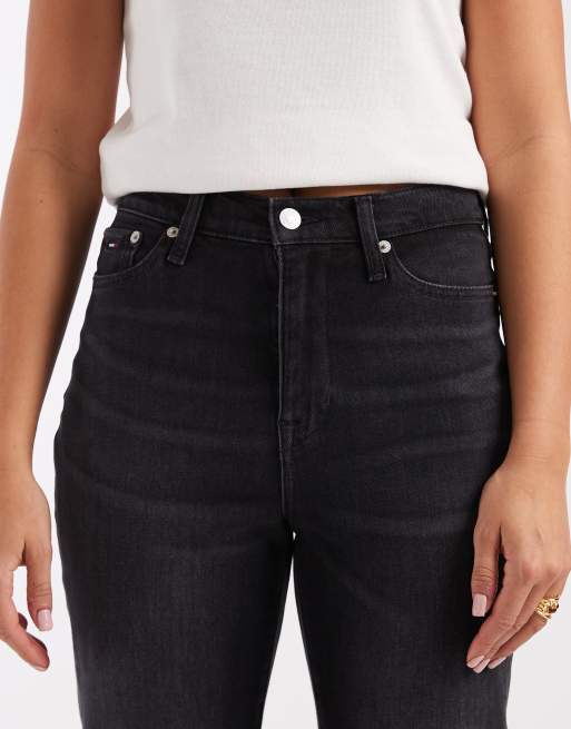 Tommy Jeans Bella high waisted flare jeans in black , 5 of 5