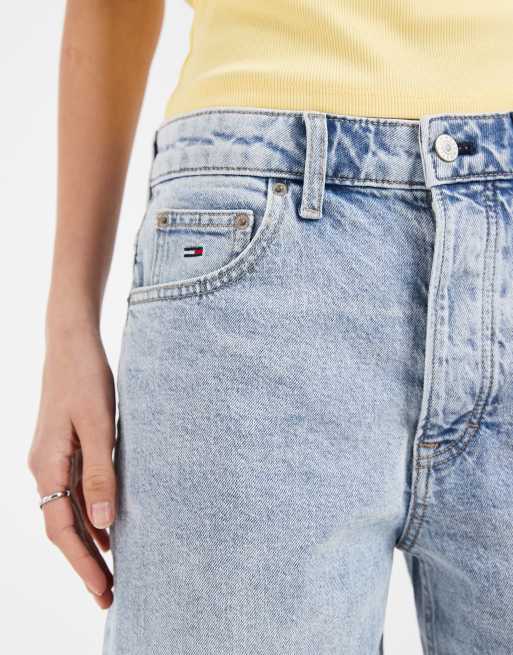 Tommy Jeans - Bermuda di jeans comodi lavaggio blu chiaro, 3 di 5