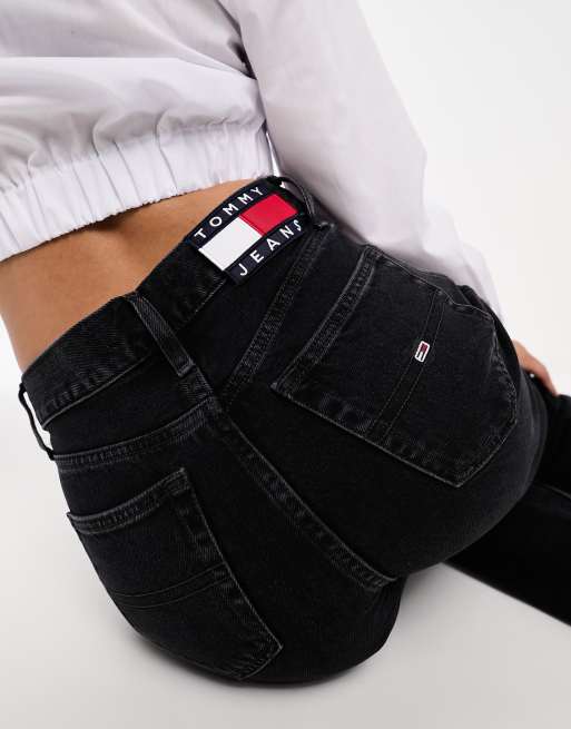 Tommy Jeans - Betsy - Jean droit à taille mi-haute - Noir, 4 de 5