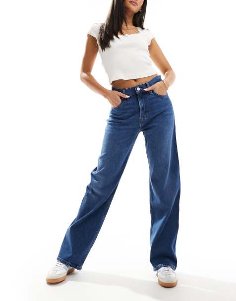 Tommy Jeans - Betsy - Jeans met rechte pijpen en halfhoge taille in donkere wassing - view 1