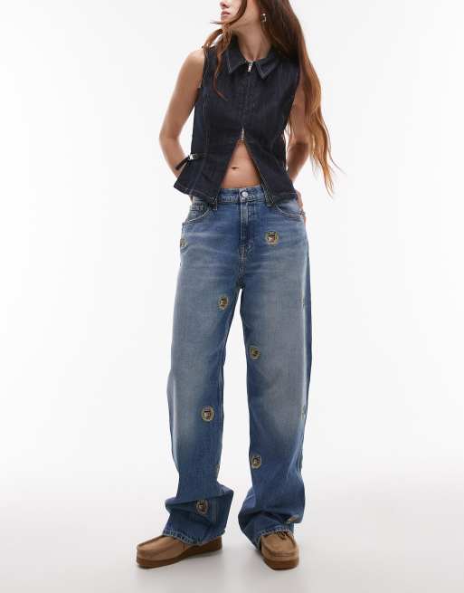 Tommy Jeans - Betsy - Jeans met rechte pijpen, halfhoge taille en logo's