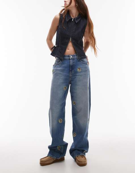 Tommy Jeans – Betsy – Jeansy ze średnim stanem, prostymi nogawkami i logo z herbem - view 1
