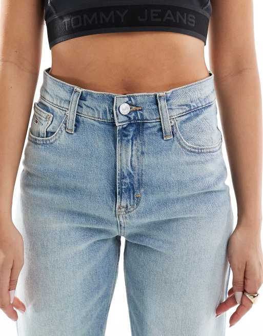 Tommy Jeans Betsy mid rise straight leg jeans in light wash