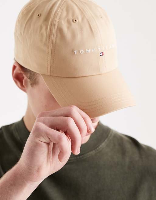 Tommy Jeans – Beżowa czapka z daszkiem z logo, 3 z 3