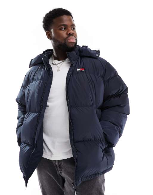 Tommy Jeans Big & Tall - Alaska - Gewatteerd jack in marineblauw