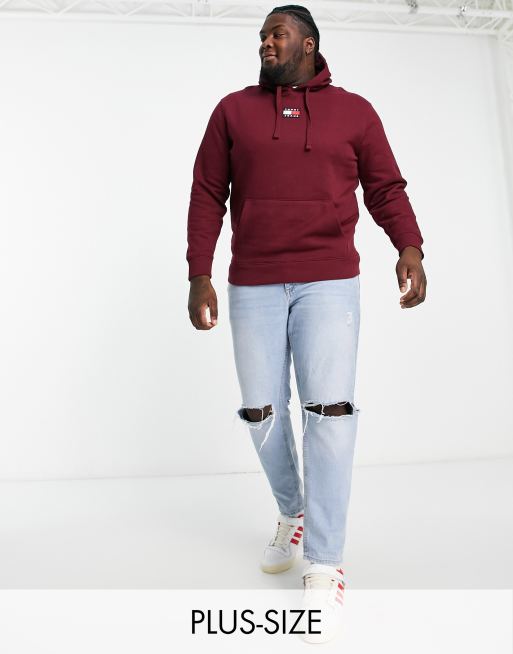 Plus size shop burgundy hoodie